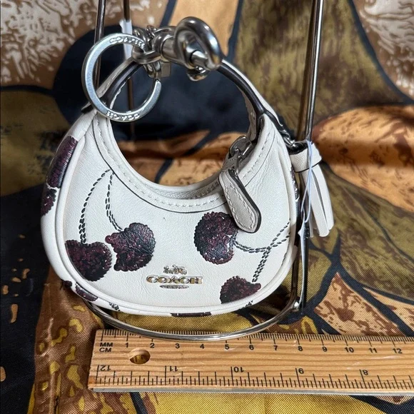 Coach Cream Mini Bag with Floral Accents - Picture 2 of 3